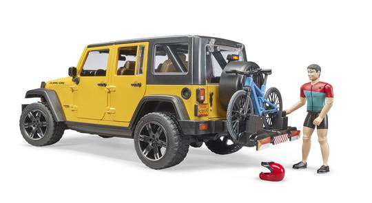 Bruder Jeep Wrangler Rubicon with Mountain Bike Figure - JKA Toys