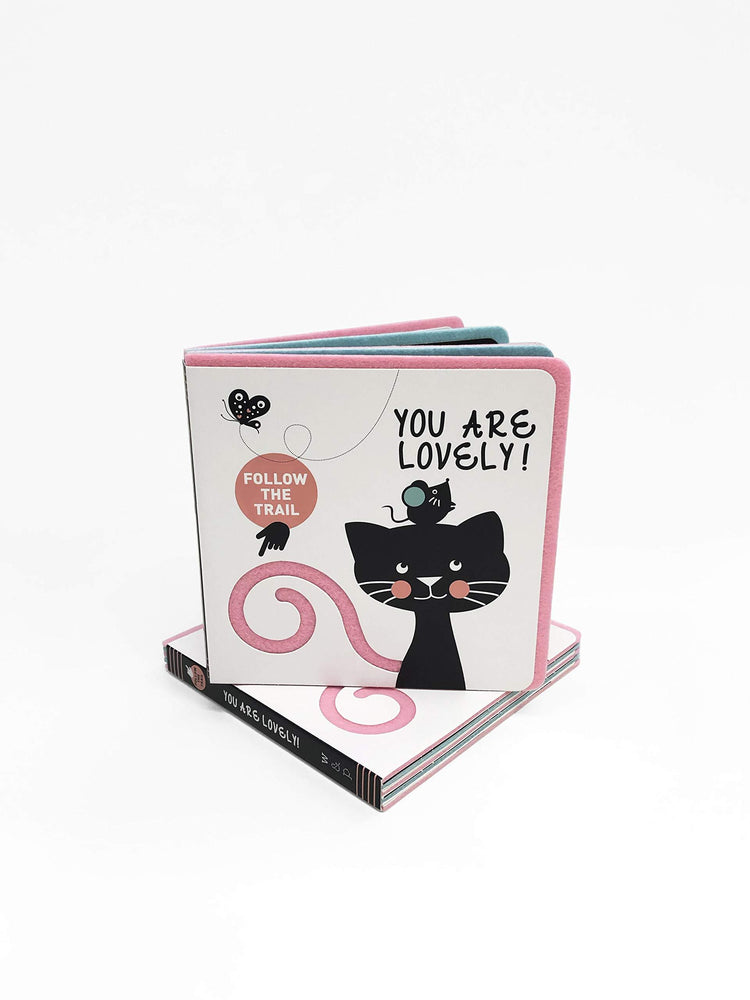 You Are Lovely! Follow The Trail Touch & Feel Board Book - JKA Toys